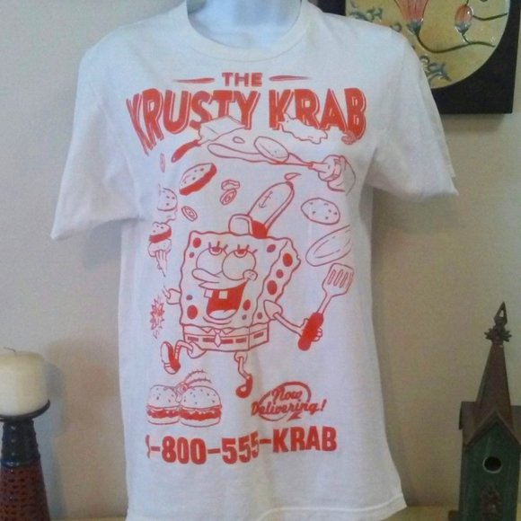 Nickelodeon Spongebob tee - The Krusty Krab - size small - boy/unisex - Picture 1 of 5